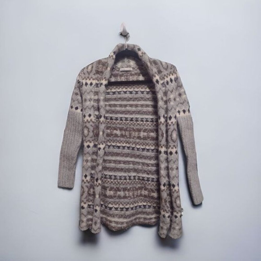 Banana Republic Knit Cardigan Sweater Women's Small Southwestern Aztec Cozy